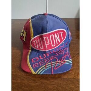 Vintage Jeff Gordon Hat Cap Snap Back Mens One Size NASCAR Multi Color Chase 90s